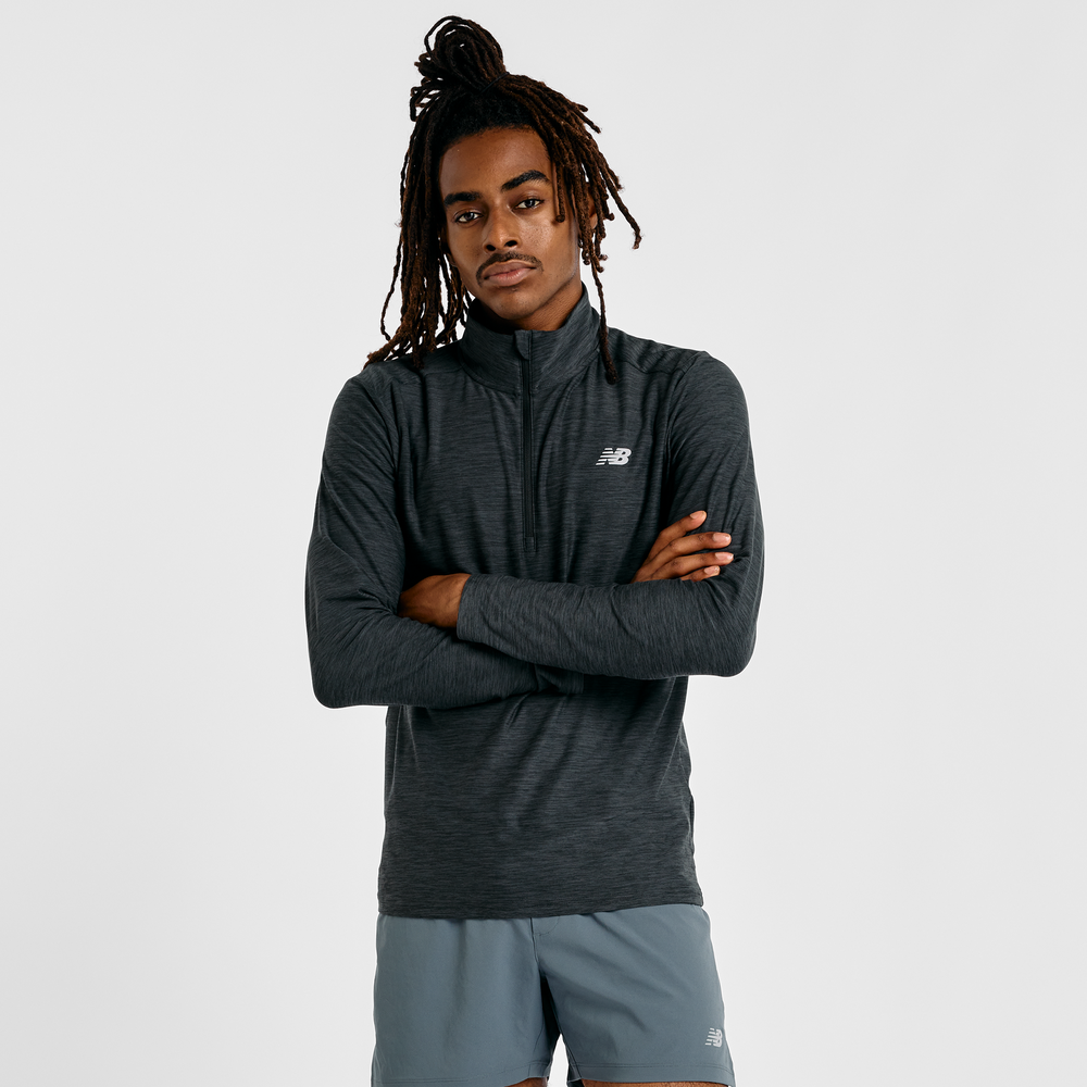Férfi felső New Balance MT41915BKH – szürke