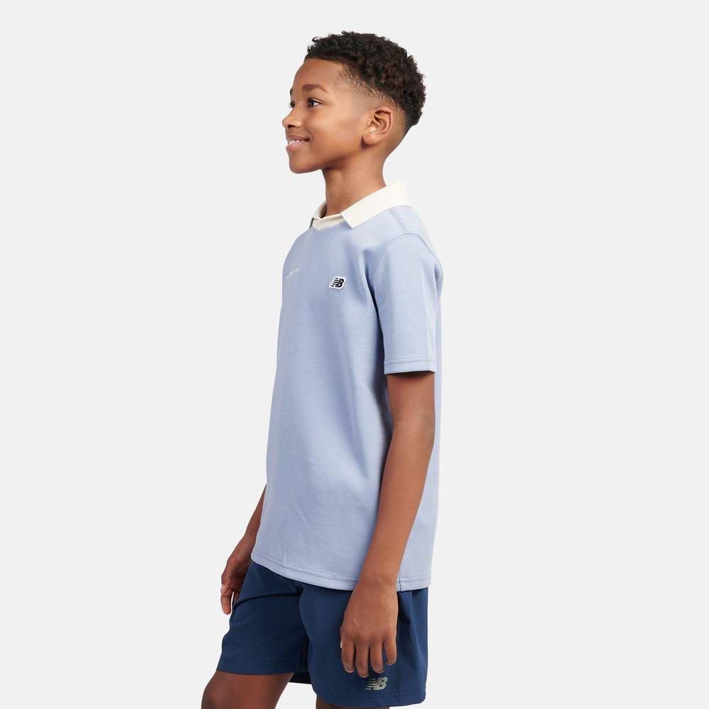 Gyerek póló New Balance LAKB0195DUS – kék