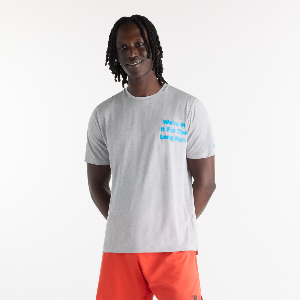 Férfi futópóló New Balance MT62Z9ZRAG – szürke