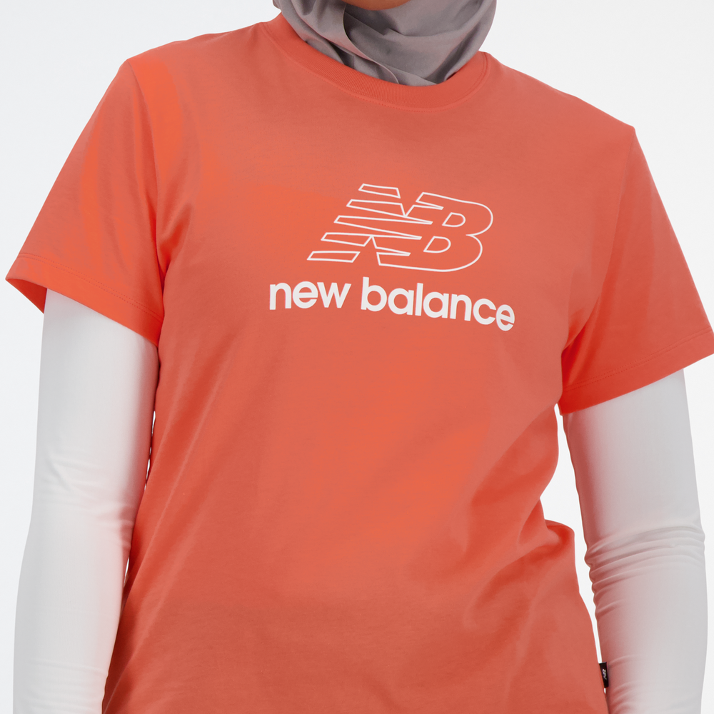 Női póló New Balance WT41816GFR – narancssárga