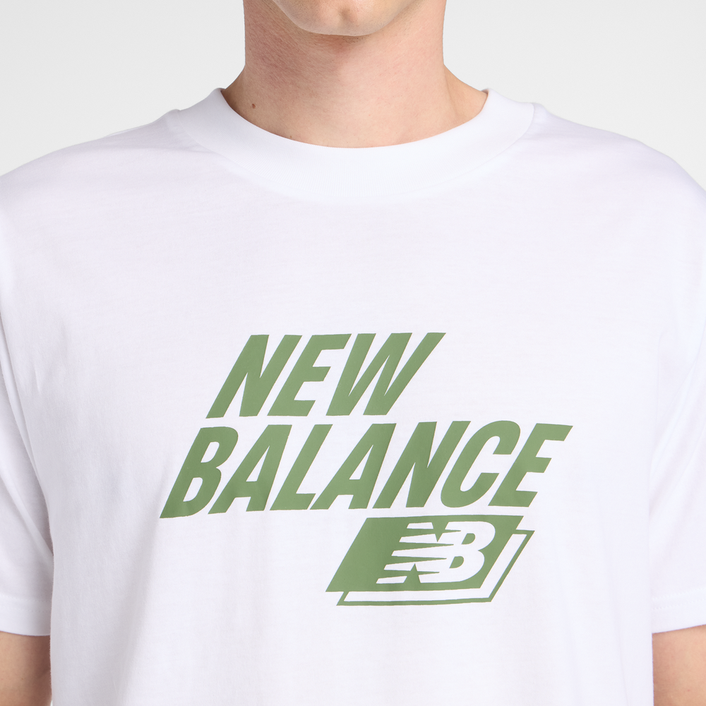 Férfi póló New Balance MT61H0Z3WT – fehér