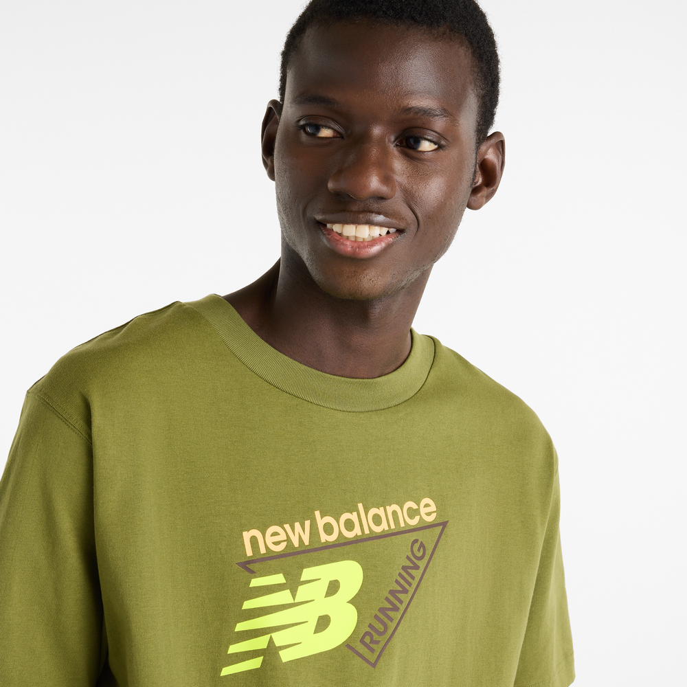 Férfi póló New Balance Classic Tri-Logo – zöld