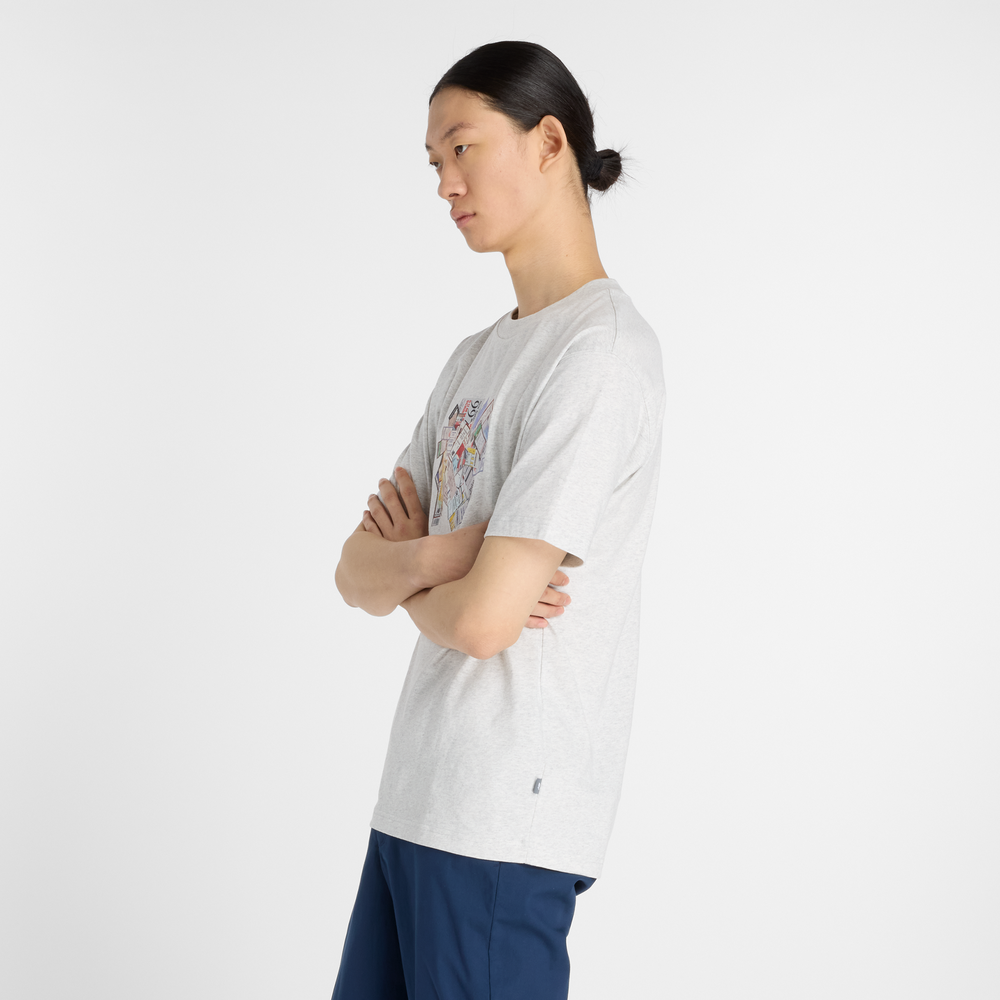 Férfi póló New Balance MT53905AHH – szürke