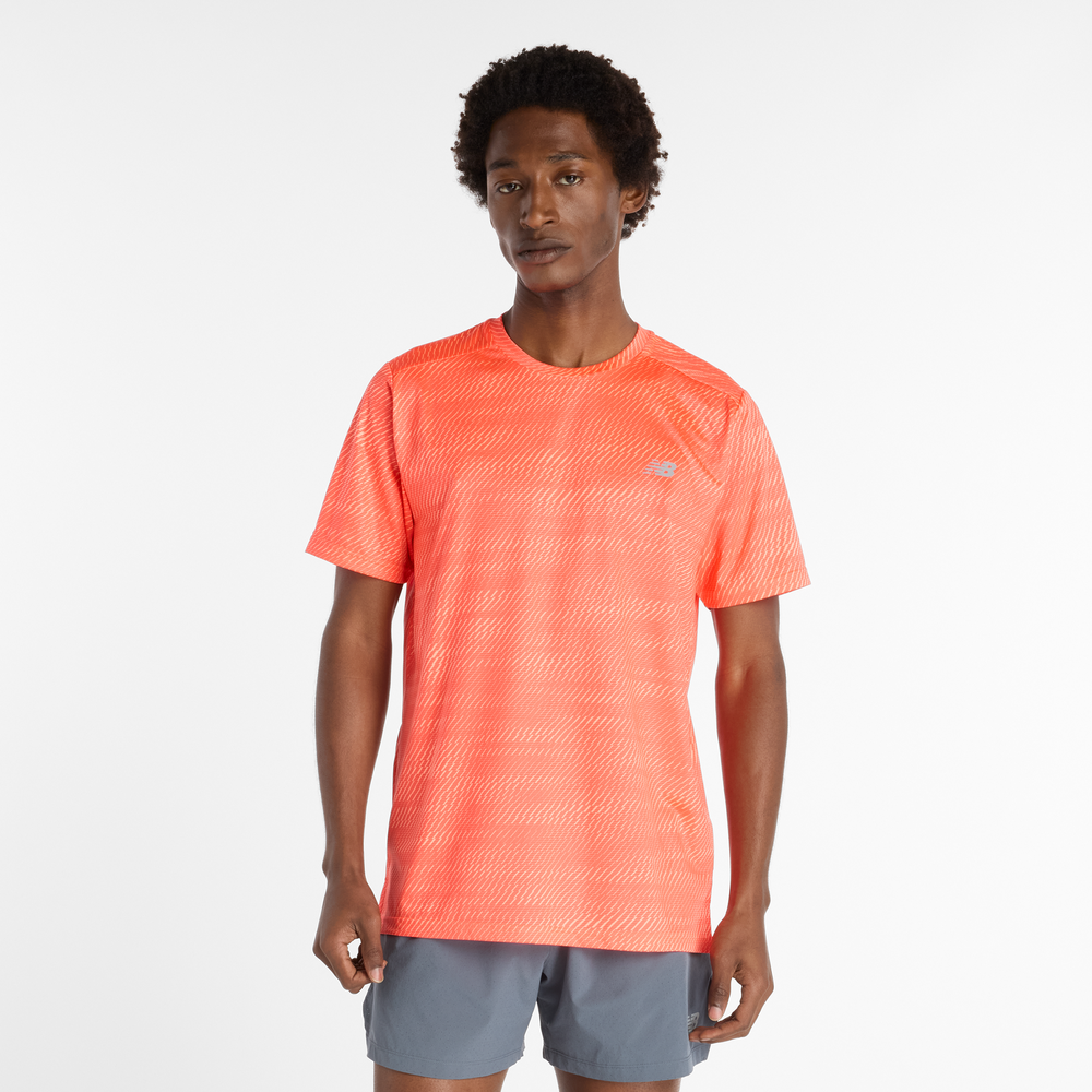 Férfi futópóló New Balance MT53217URR – narancssárga