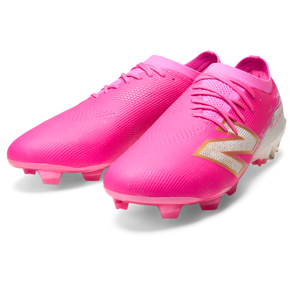 Férfi focicipő New Balance FURON ELITE FG V8 UF1F6O4 – rózsaszín