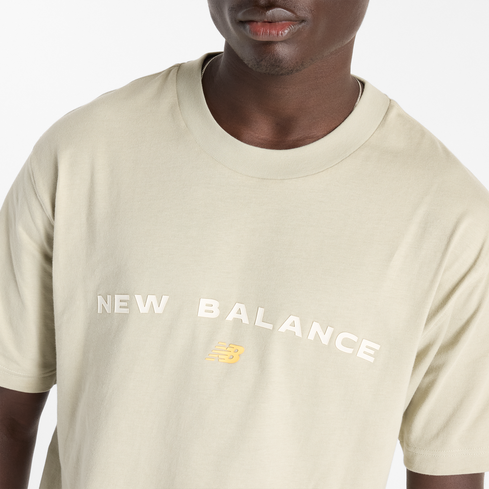Férfi póló New Balance MT51506OVN – bézs