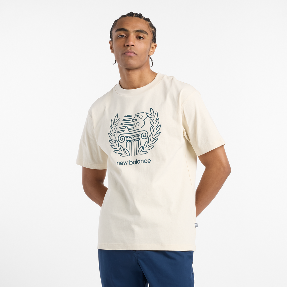 Férfi póló New Balance MT51974LIN – bézs