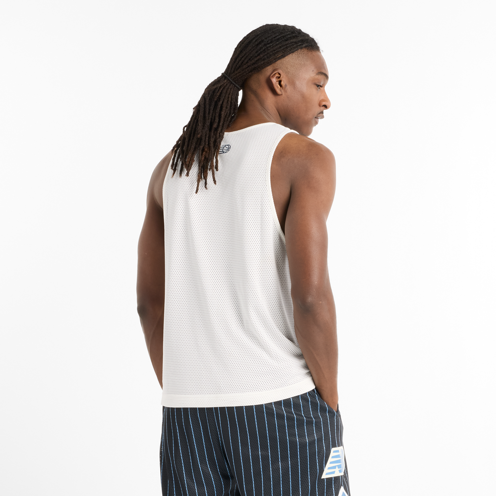 Férfi futópóló New Balance MT51608BK – fehér