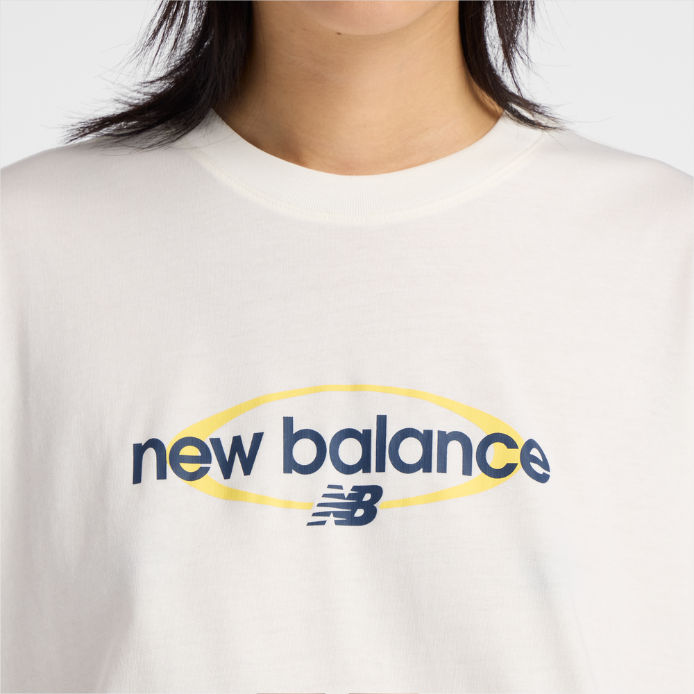Női póló New Balance WT61Z7OQSST – bézs