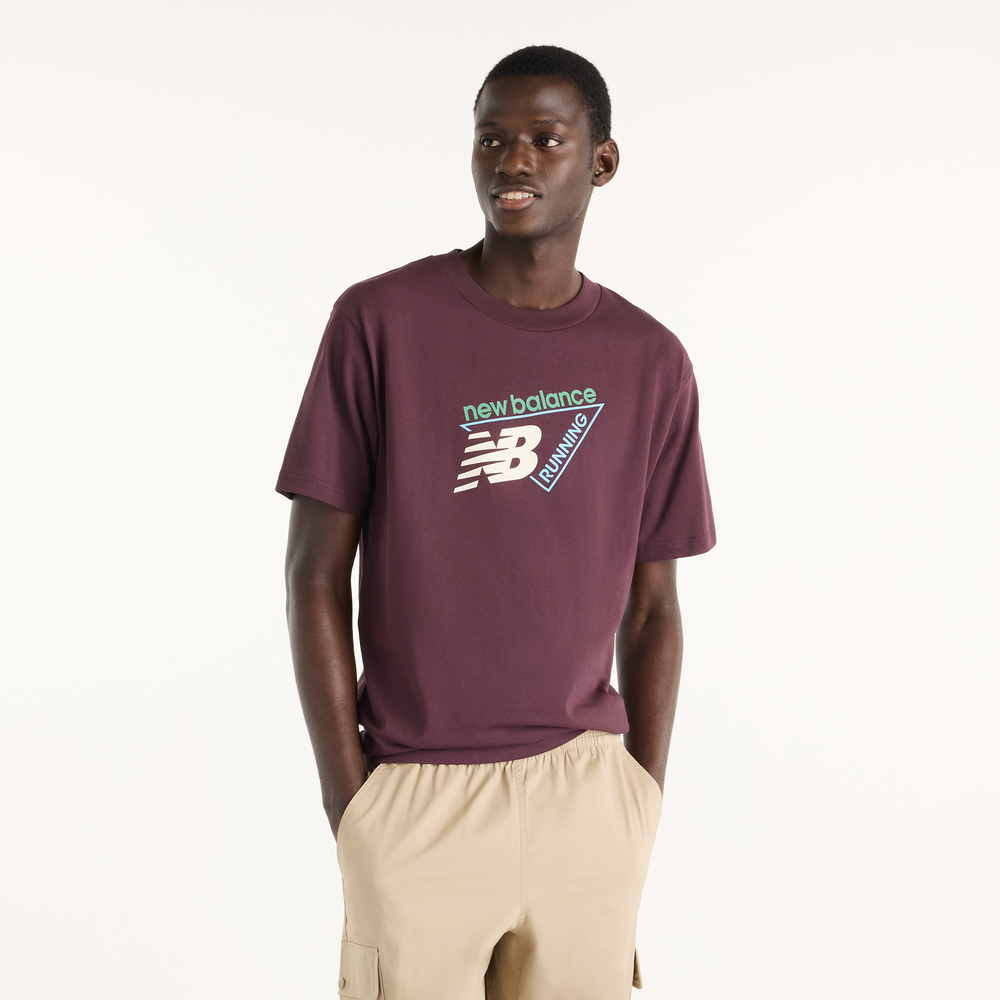 Férfi póló New Balance MT61N1YVYLR – bordó
