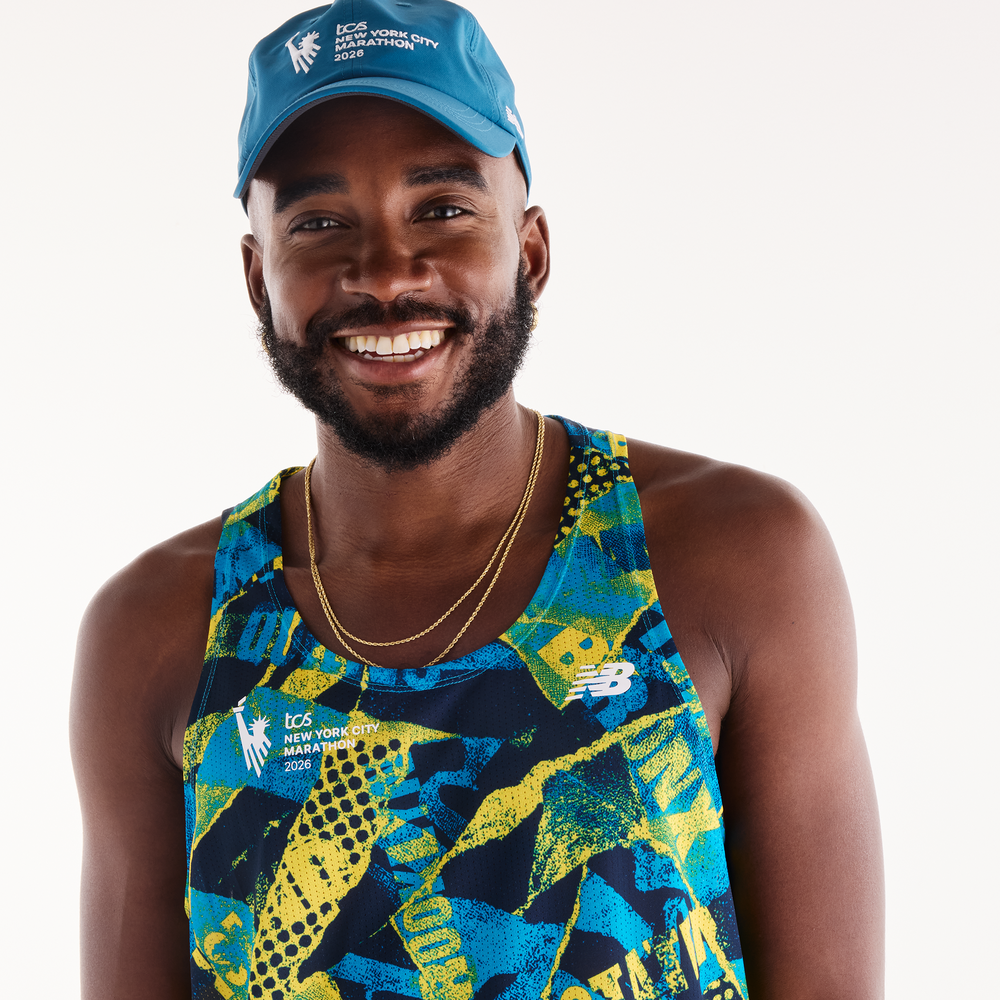 Férfi futópóló New Balance NYC Marathon RC Essential – többszínű