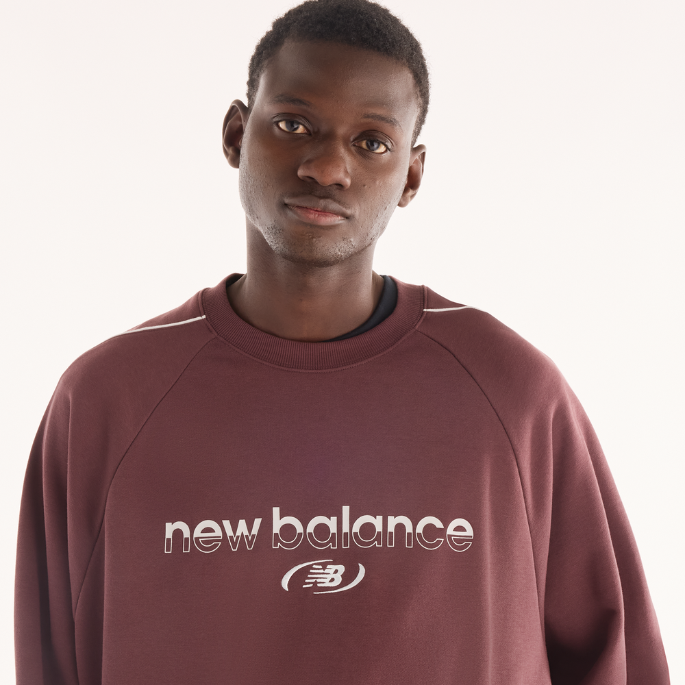 Férfi felső New Balance Trackside – bordó