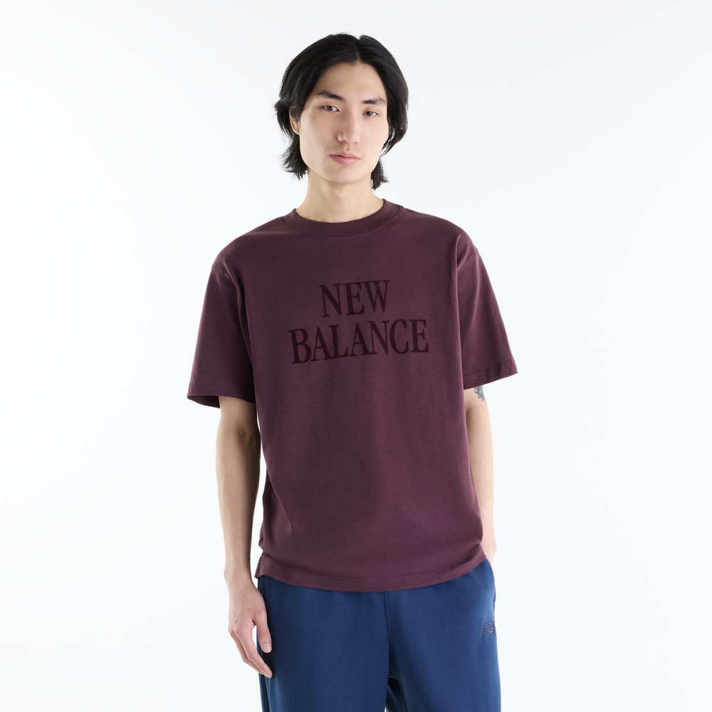 Férfi póló New Balance MT62I3O5YLR – bordó