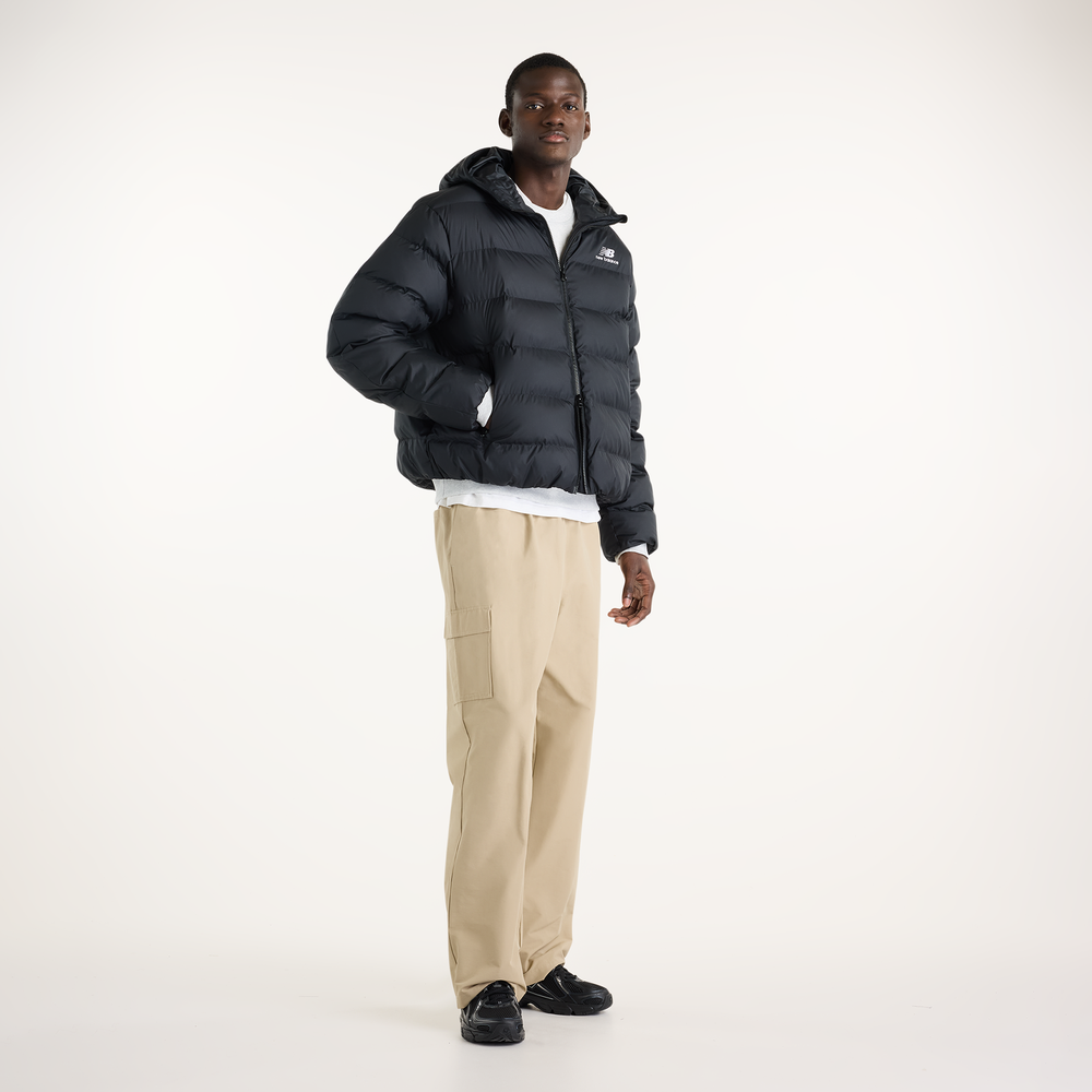 Férfi kabát New Balance Boston Puffer – fekete