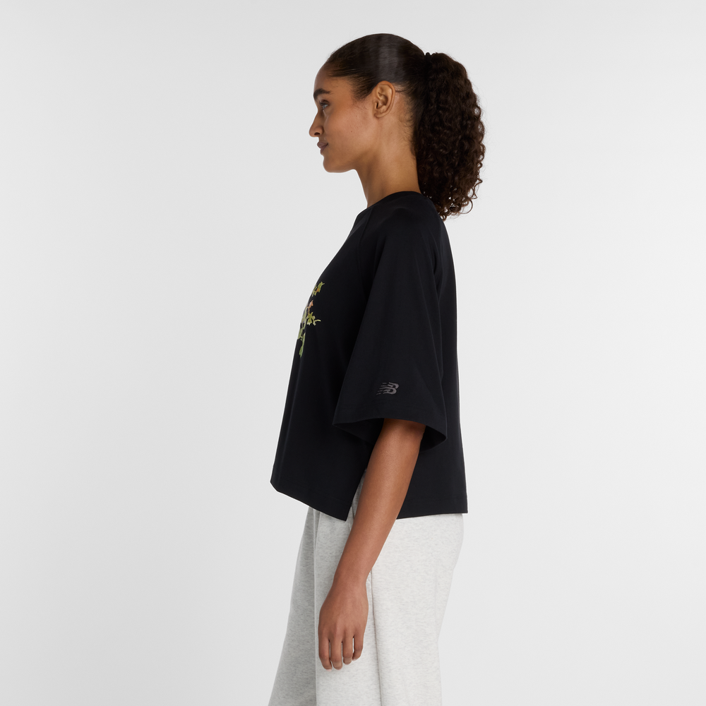 Női póló New Balance WT61371RBK – fekete