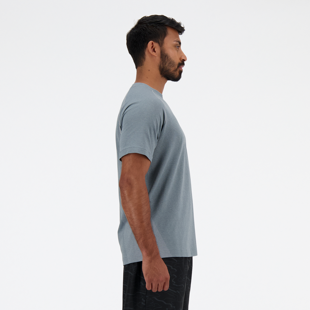 Férfi futópóló New Balance MT41080AG – szürke