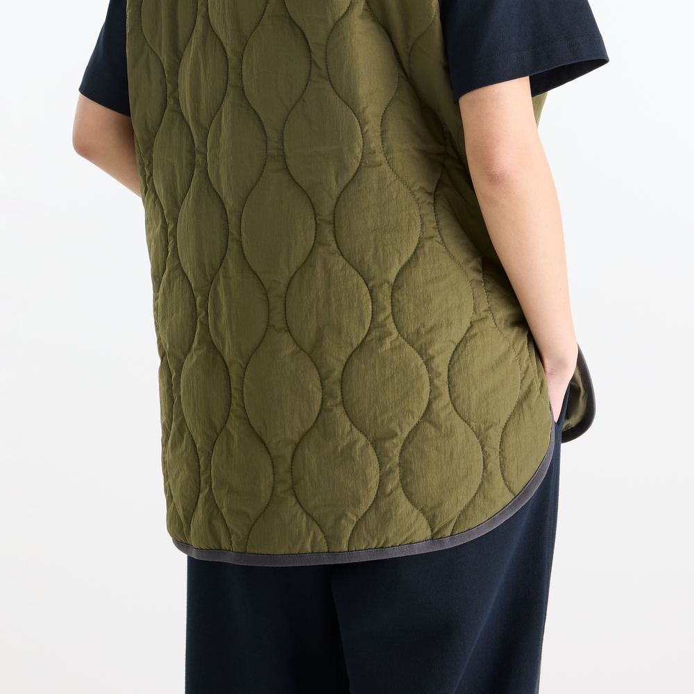Női mellény New Balance Quilted – bézs