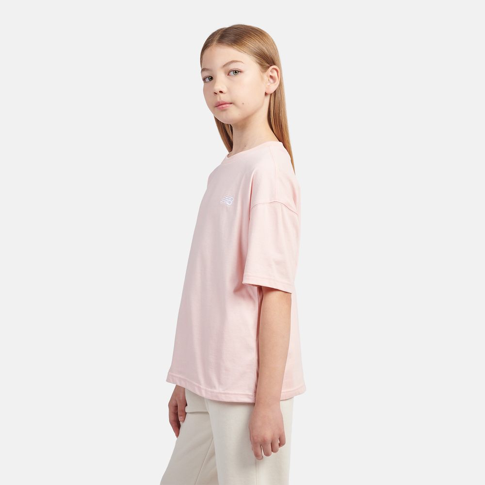Gyerek póló New Balance LAKG0001PIE – rózsaszín