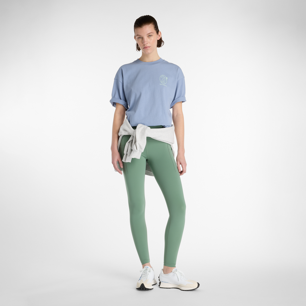 Női póló New Balance WT51940DUS – kék