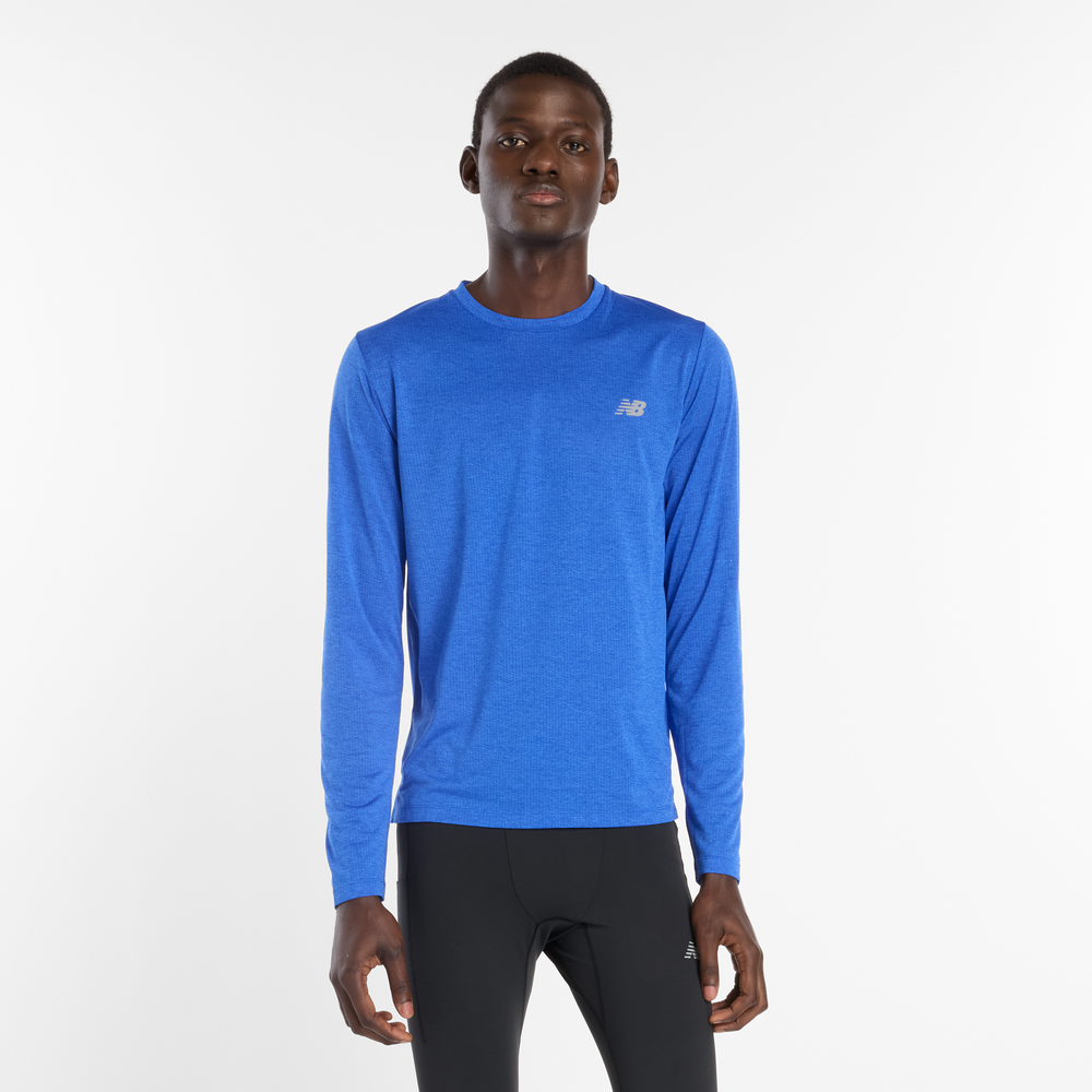 Férfi futópóló New Balance MT41256FDP – kék