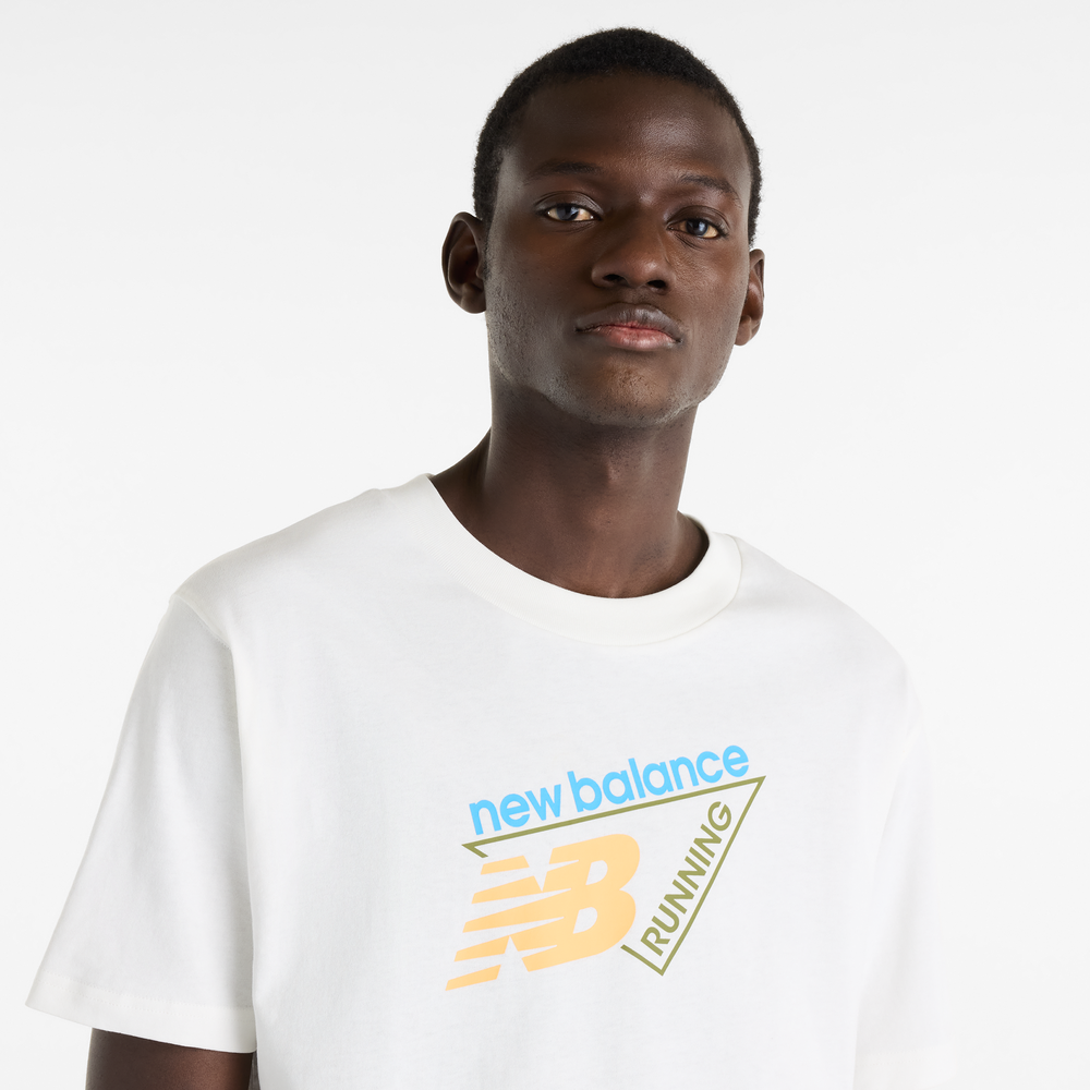 Férfi póló New Balance Classic Tri-Logo – fehér