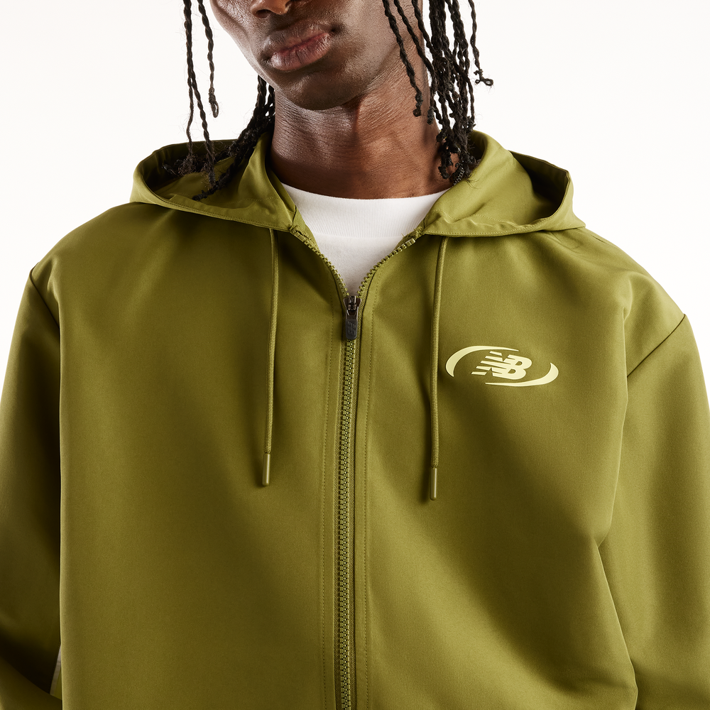 Férfi kabát New Balance Trackside – zöld