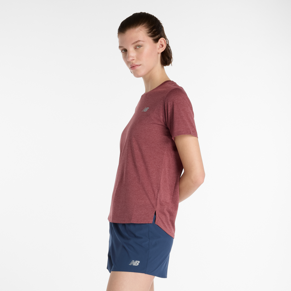 Női póló New Balance WT41253WUR – bordó