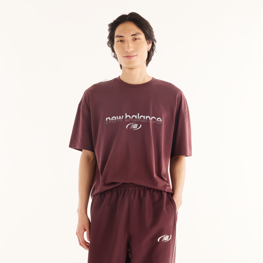 Férfi póló New Balance MT6279IZYLR – bordó