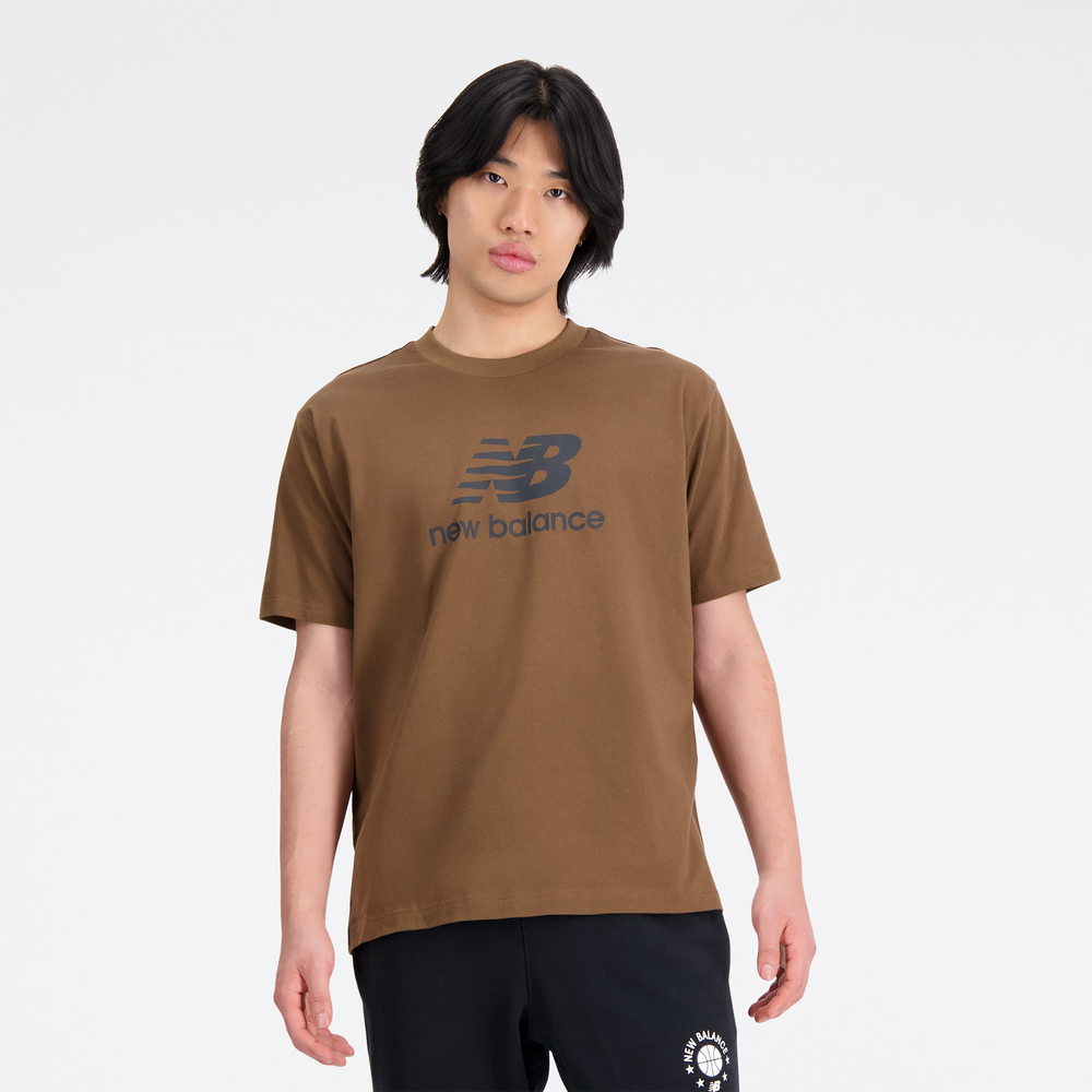 Férfi póló New Balance MT31541DHE – barna