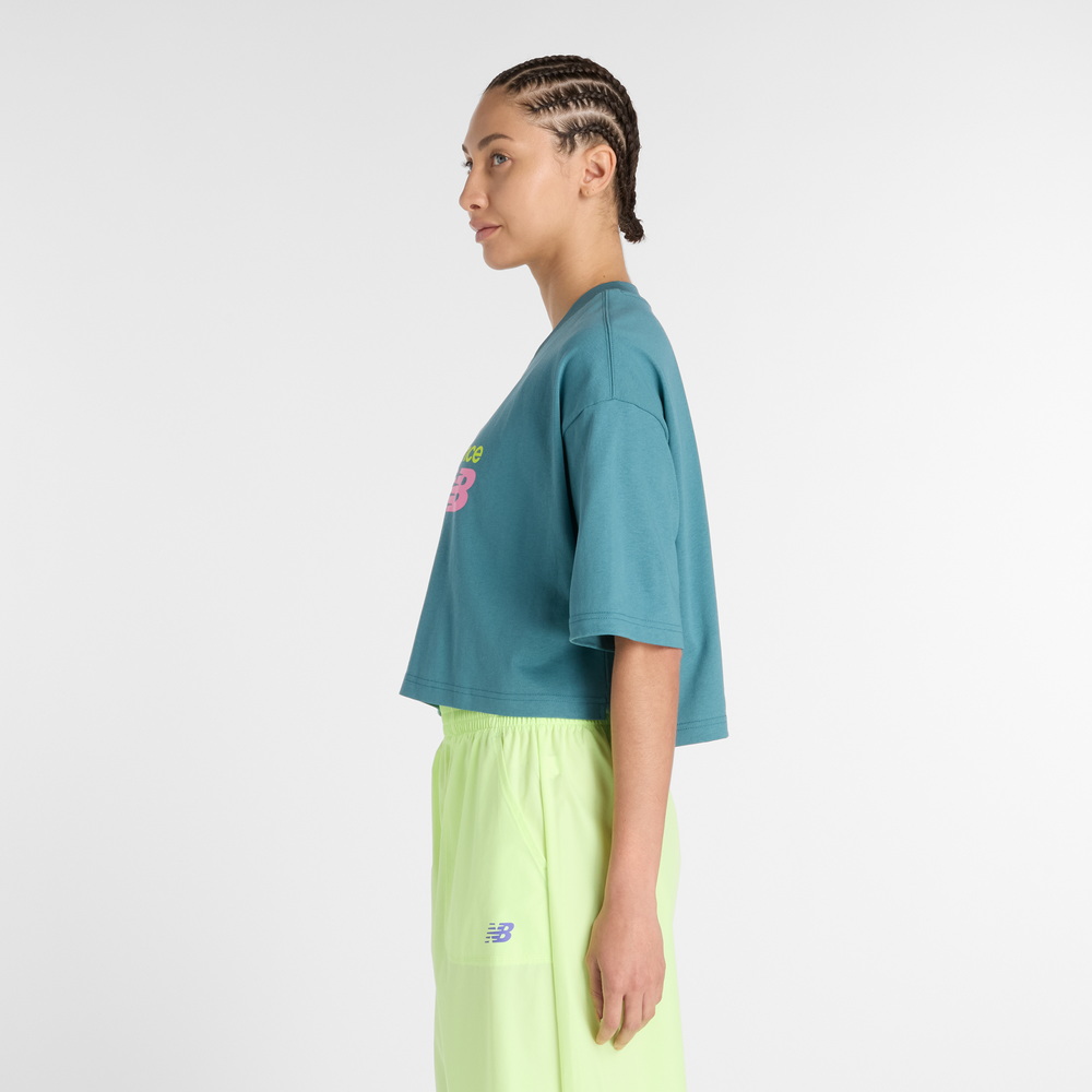 Női póló New Balance WT51908AAZ – kék