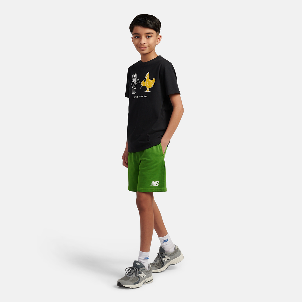 Gyerek póló New Balance LAKB0257BK – fekete