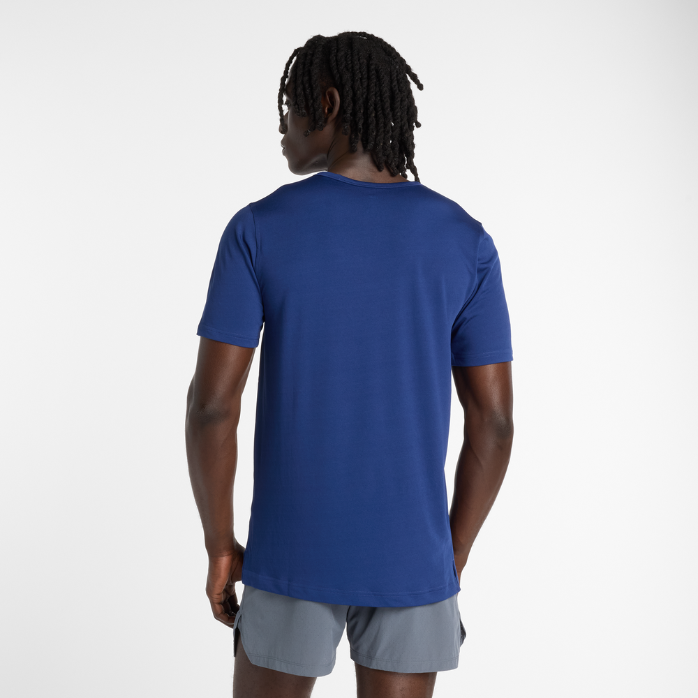 Férfi futópóló New Balance MT61O0U4BUY – sötétkék