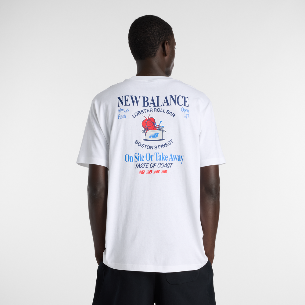 Férfi póló New Balance MT61Y1F6WT – fehér