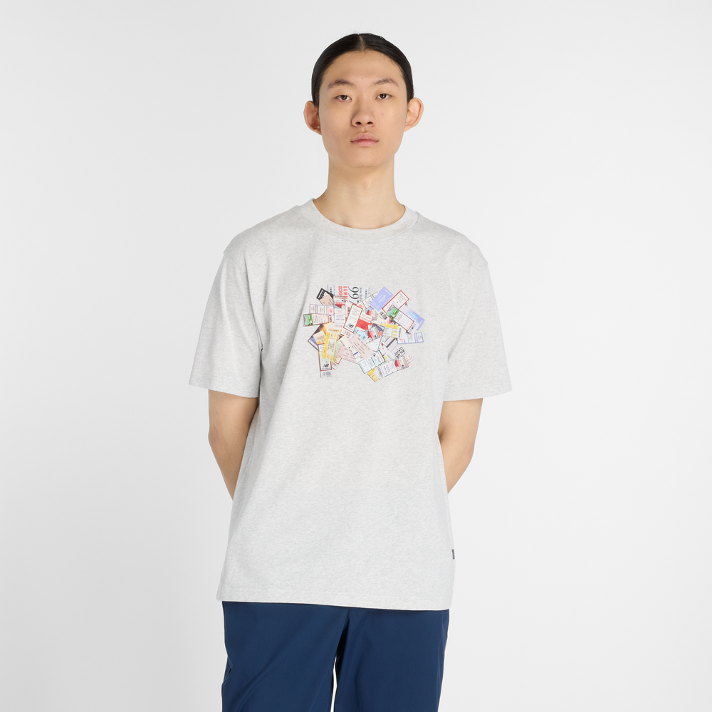 Férfi póló New Balance MT53905AHH – szürke