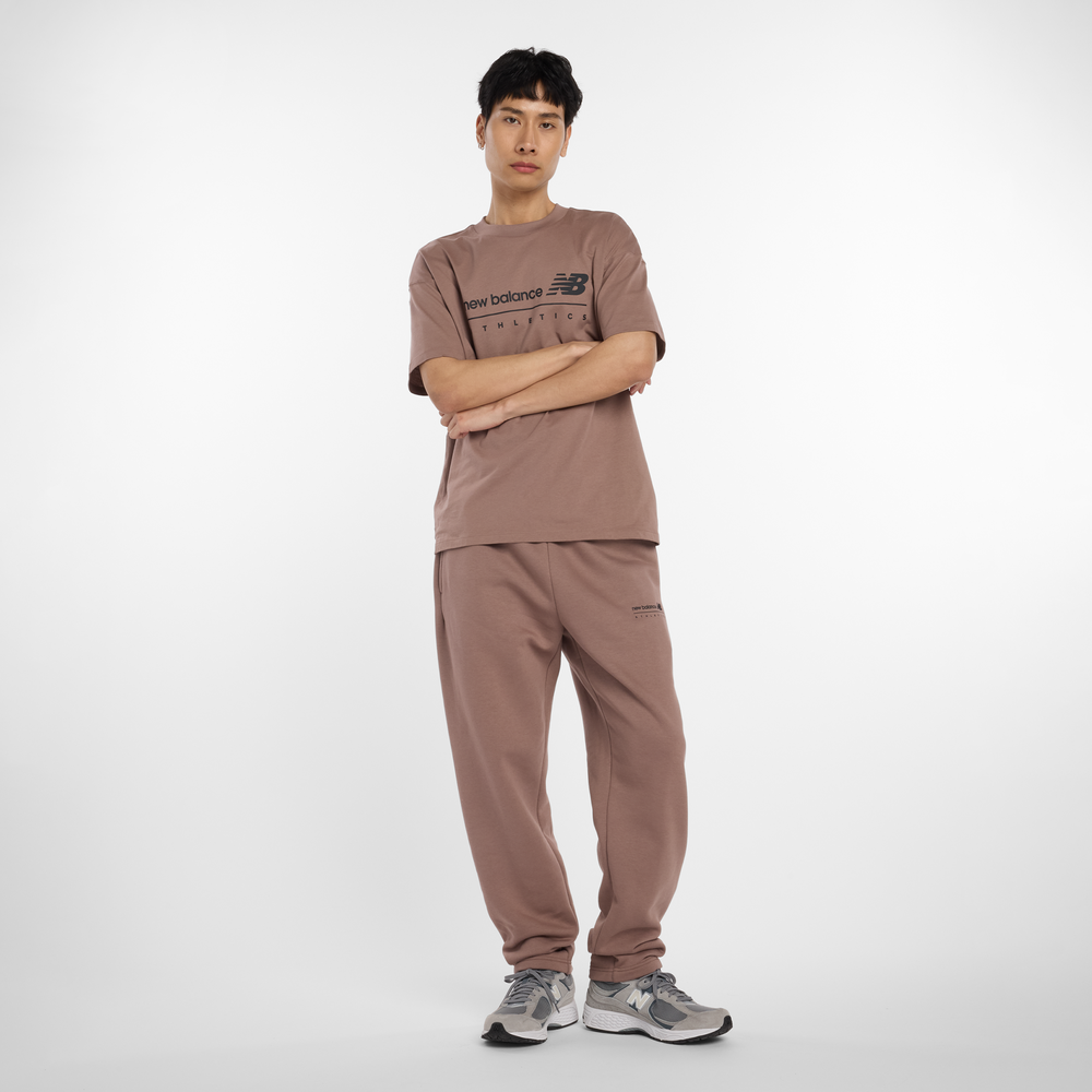 Férfi nadrág New Balance MP53508EAS – barna
