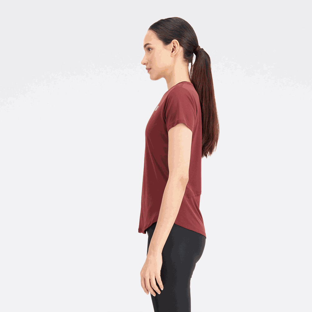 Női póló New Balance WT23222NBY – piros