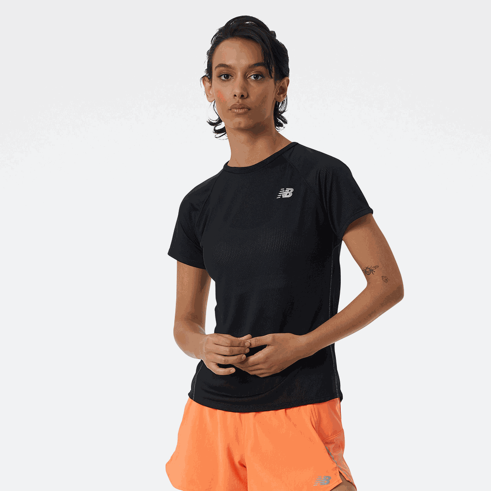 Női póló New Balance WT21262BK - fekete