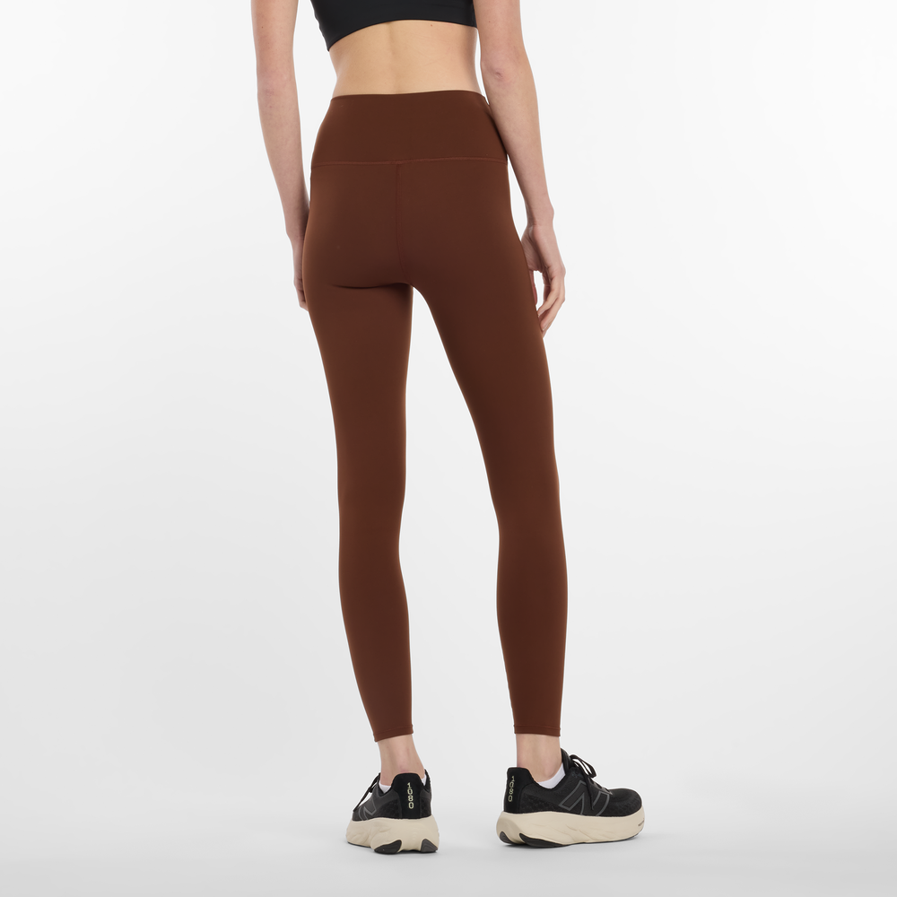 Női leggings New Balance WP51112ROK – barna