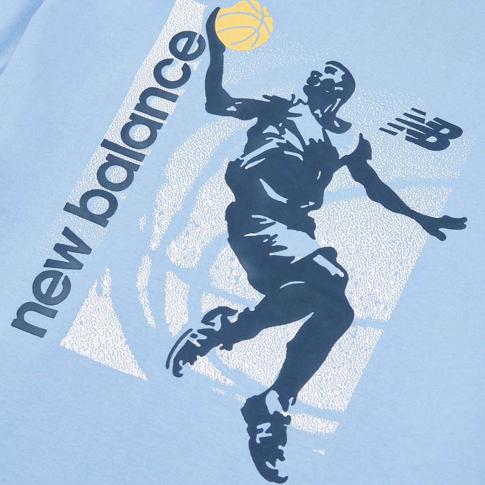Gyerek póló New Balance LAKB0155ELE – kék