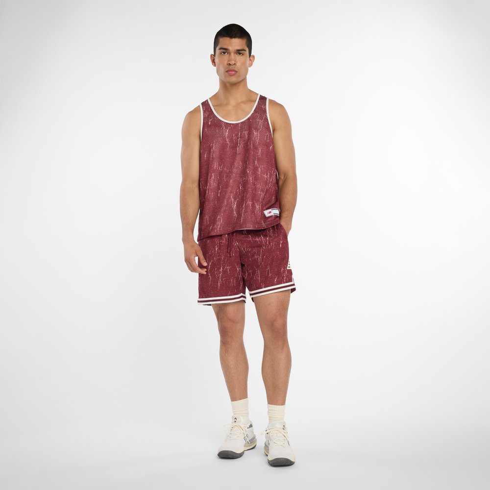 Férfi futópóló New Balance MT53609MHB – bordó