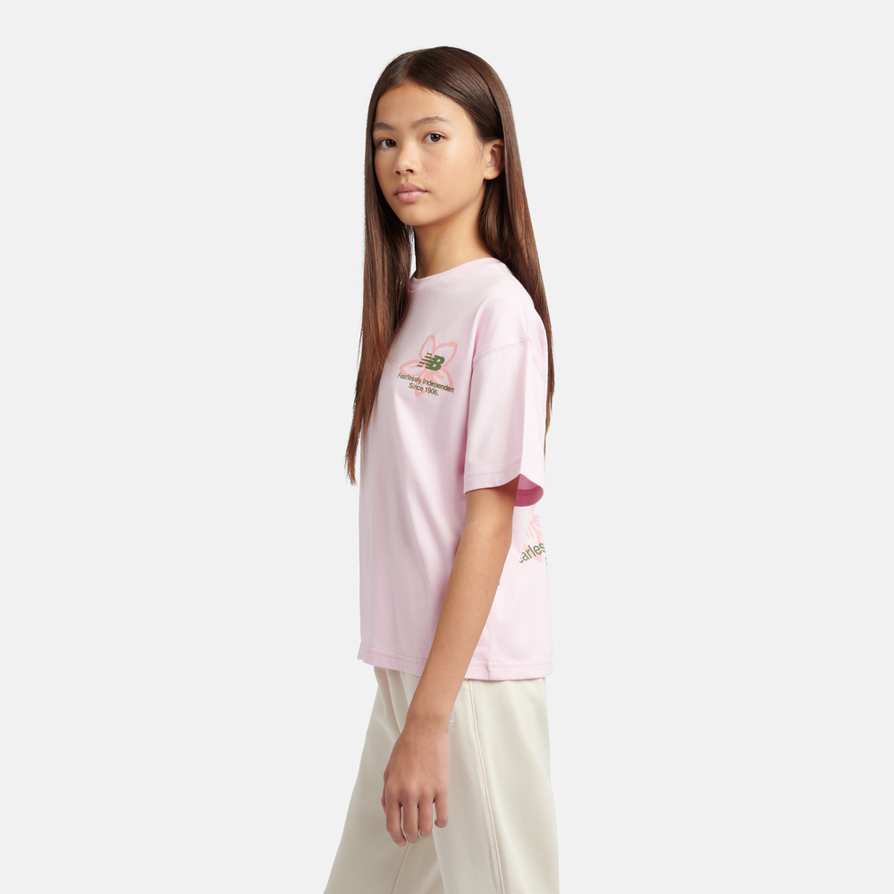 Gyerek póló New Balance YT6124R8LIR – rózsaszín