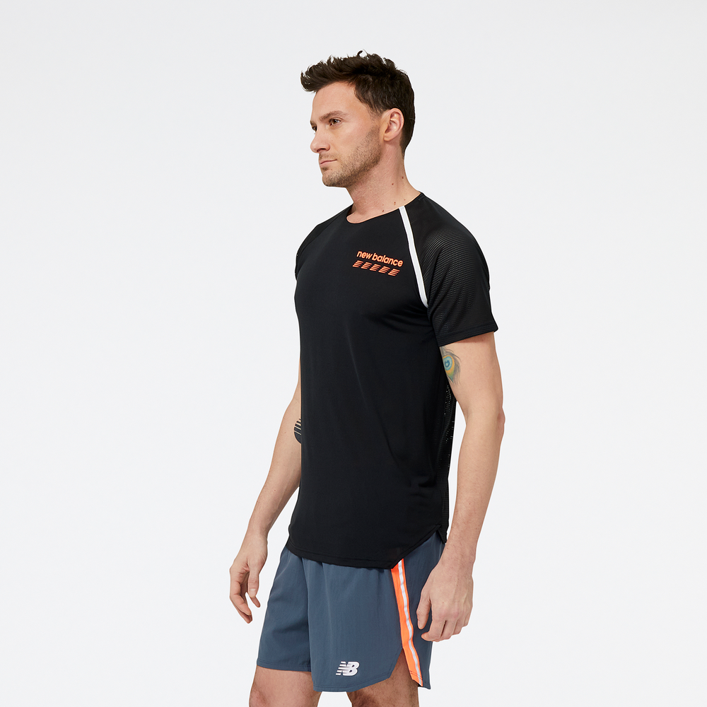 Férfi póló New Balance MT31241BK – fekete