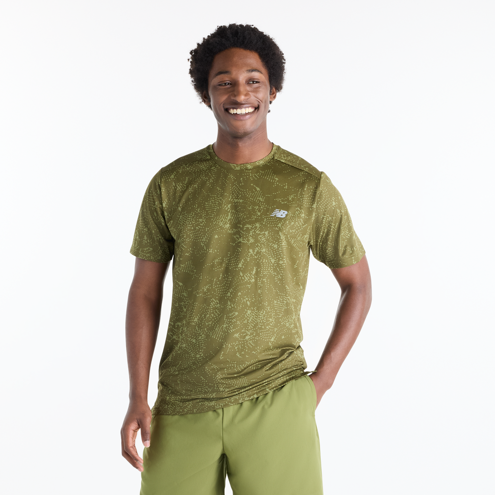 Férfi futópóló New Balance MT6116OHGEE – zöld