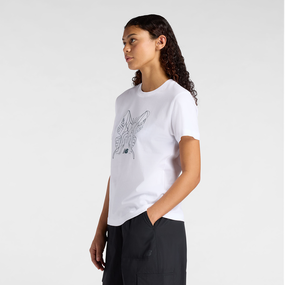 Női póló New Balance WT61M6WOWT – fehér