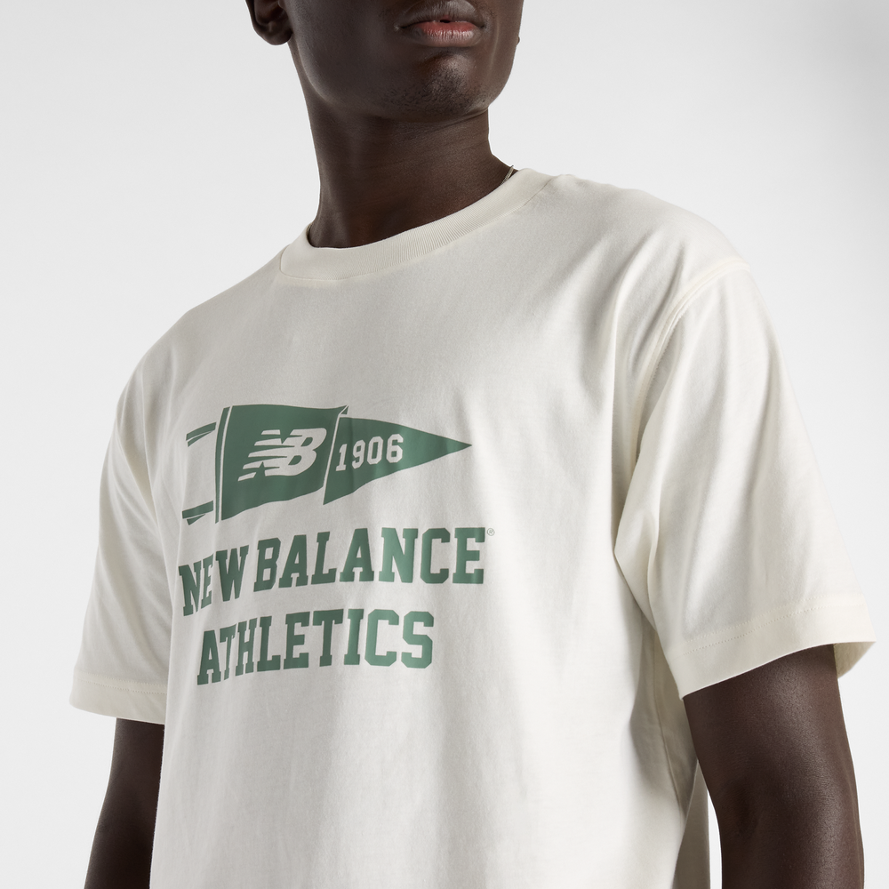 Férfi futópóló New Balance MT51924SST – fehér