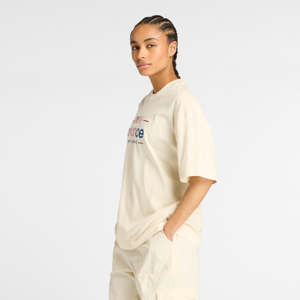 Női póló New Balance WT53916LIN – bézs