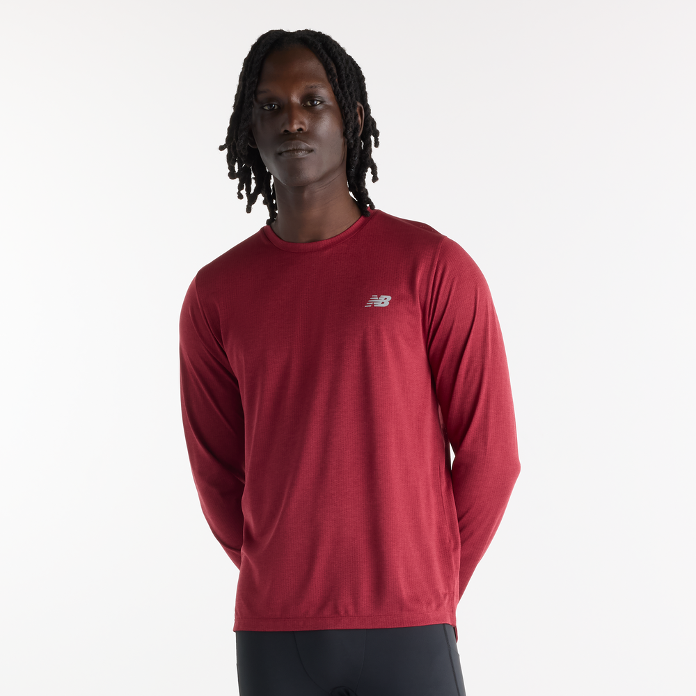 Férfi futópóló New Balance MT41256PDR – piros