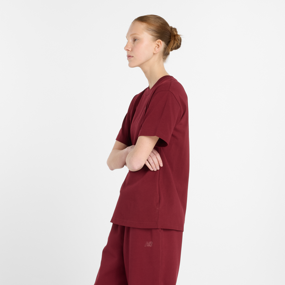 Női póló New Balance WT41501MHB – bordó