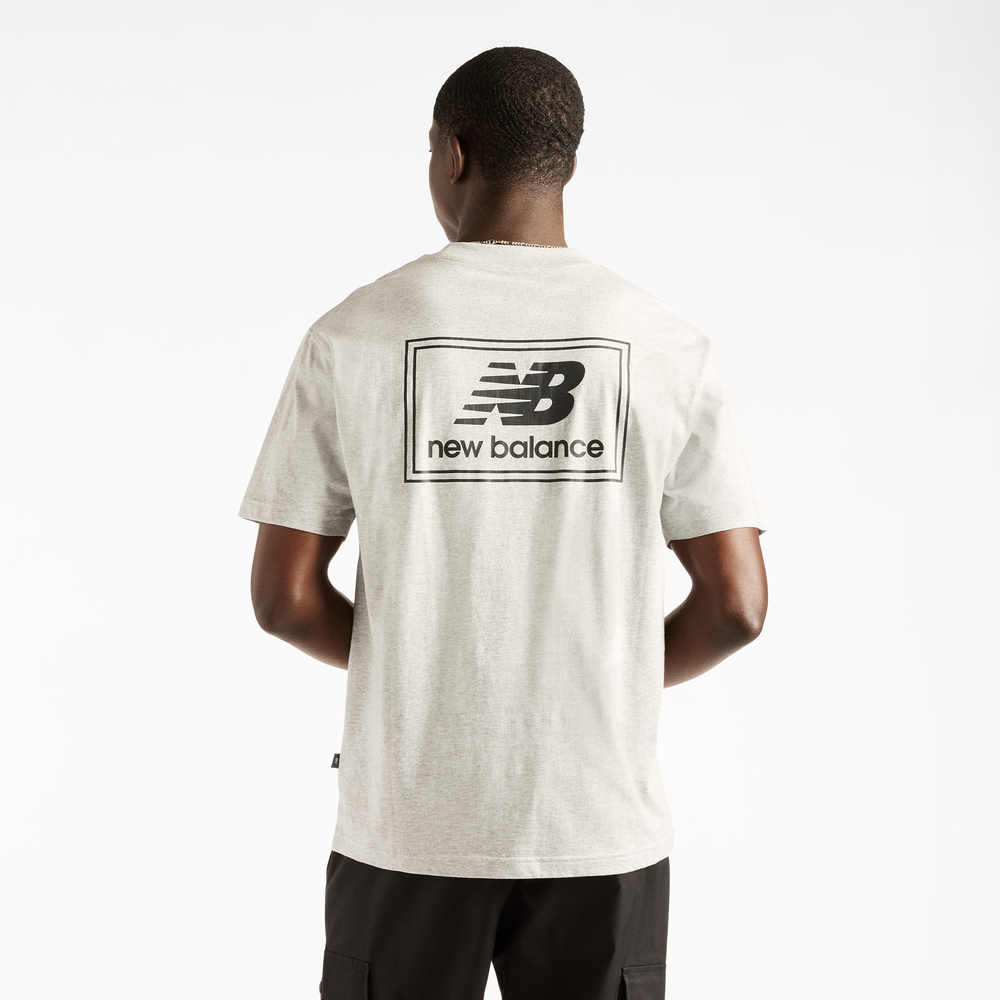 Férfi póló New Balance Woven Label – szürke