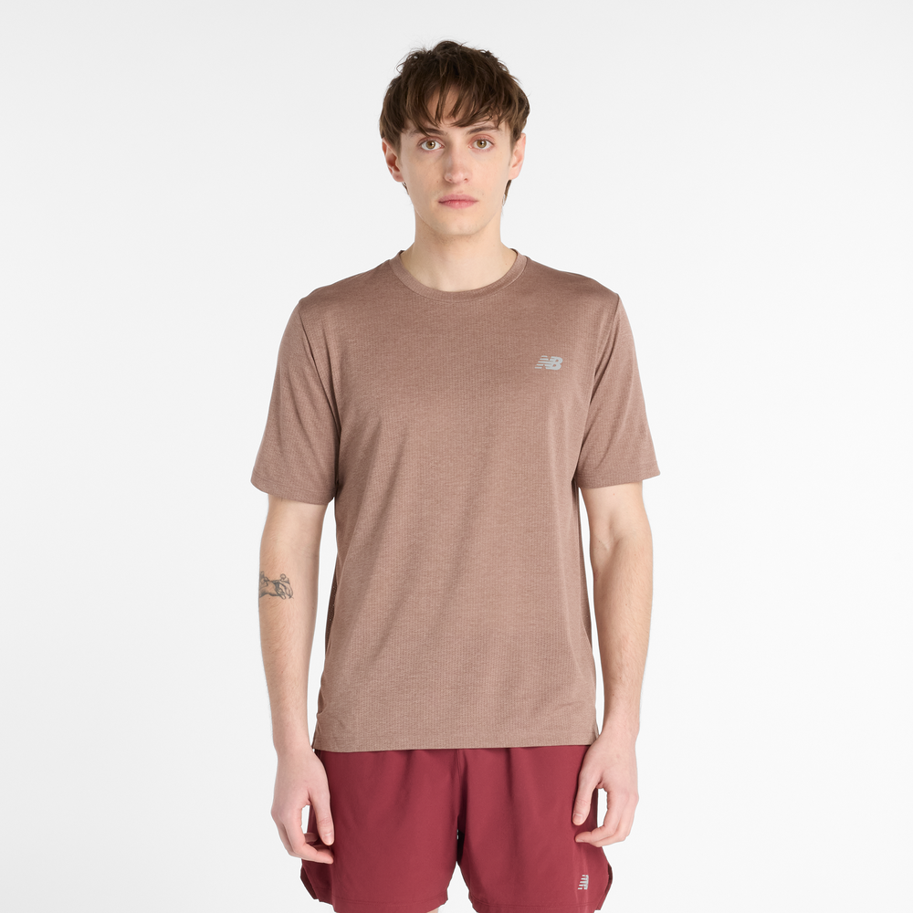 Férfi futópóló New Balance MT41253EAT – bézs